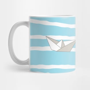 paper boats on the sea Mug
